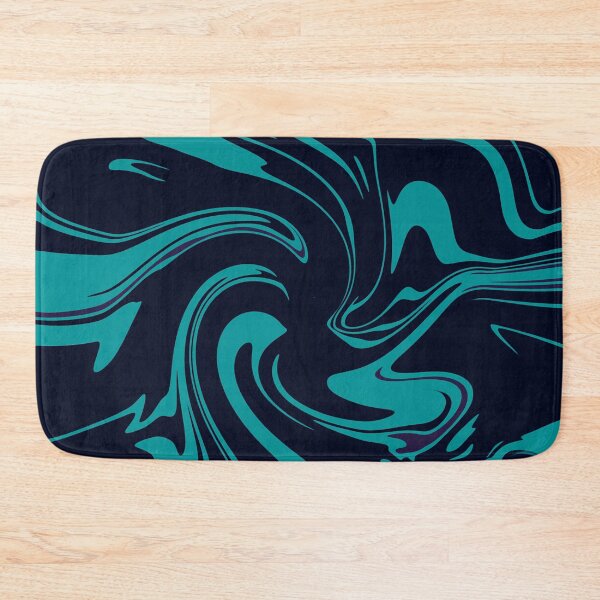 Item preview, Deep Oceanic Flow - Electric Teal Abstract Swirl designed and sold by CaramelCo.