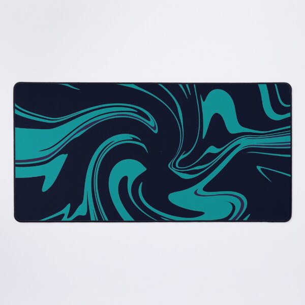 Item preview, Deep Oceanic Flow - Electric Teal Abstract Swirl designed and sold by CaramelCo.