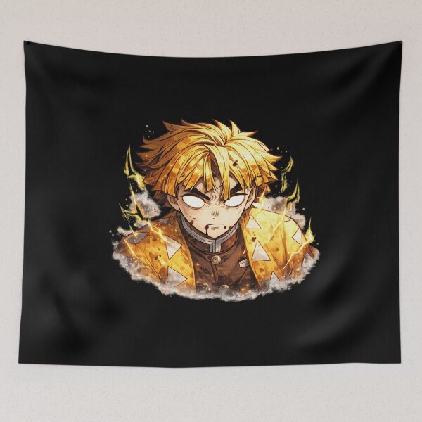 Item preview, Zenitsu Agatsuma Anime Fanart Design designed and sold by AllGBlArt.