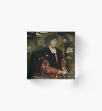 The Merchant Georg Gisze by Hans Holbein the Younger Acrylic Block