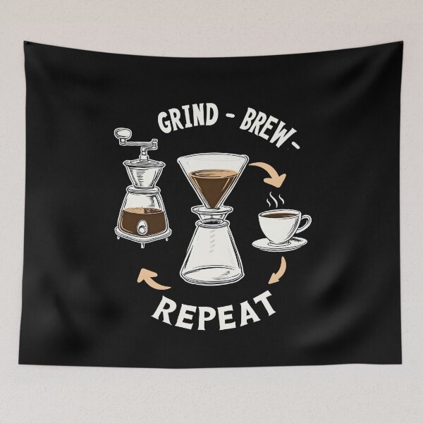Item preview, Grind Brew Repeat Coffee Ritual designed and sold by MooonTees.