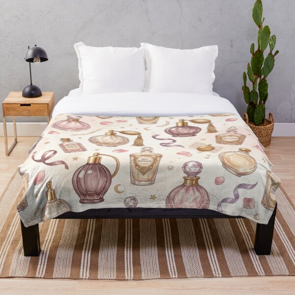 Item preview, Velvet Vanity – Vintage Perfume Pattern designed and sold by MoonwoodStudio.