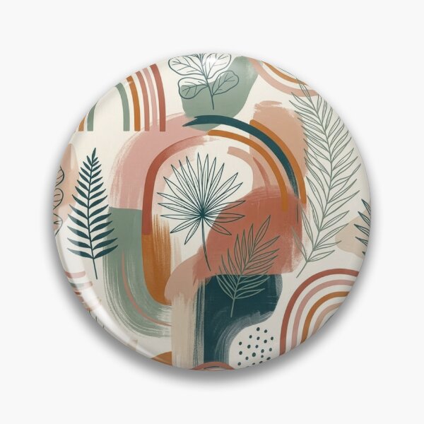 Item preview, abstract floral arc rainbow pattern designed and sold by Kate1art.
