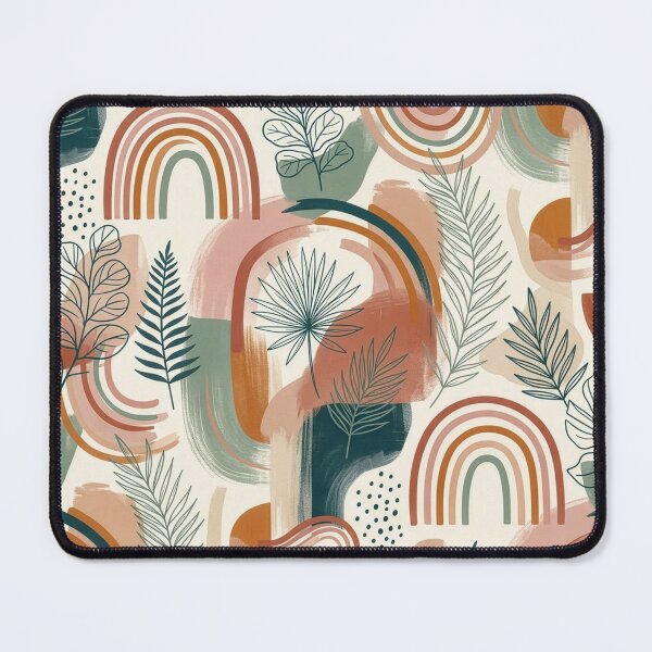 Item preview, abstract floral arc rainbow pattern designed and sold by Kate1art.