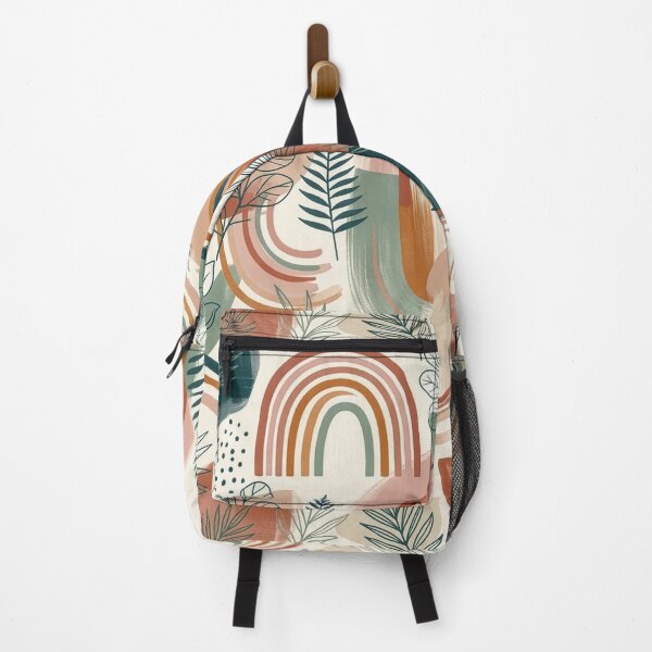 Item preview, abstract floral arc rainbow pattern designed and sold by Kate1art.