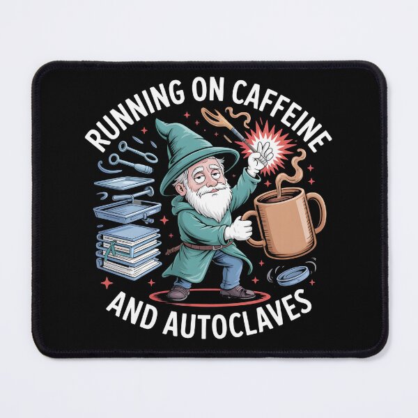 Item preview, Running On Caffeine And Autoclaves Sterile Processing Technician designed and sold by Fitswear.