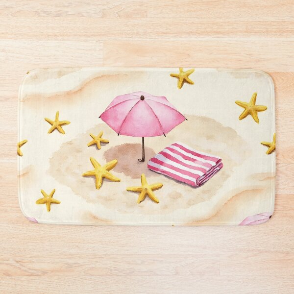 Item preview, Pastel Beach Watercolor Illustration | Starfish & Summer Coastal Scene designed and sold by PeacefulD-signs.