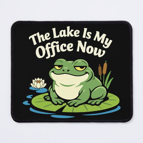 Item preview, The Lake Is My Office Now - Funny Frog Lover Idea For Men Women designed and sold by Jokerstyle.