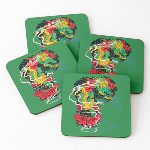 Item preview, Japanese Dragon Tattoo Art - Mythical Oriental Dragon Illustration designed and sold by PCGraphicStudio.