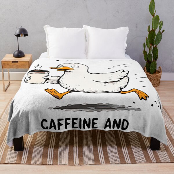 Item preview, I Run On Caffeine And Questionable Choices Funny Duck Coffee Shirt designed and sold by FAFshop.