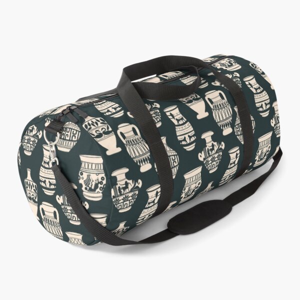 Item preview, Classical Greek Amphorae Vases Pattern Charcoal Black designed and sold by Claudia S. Design.