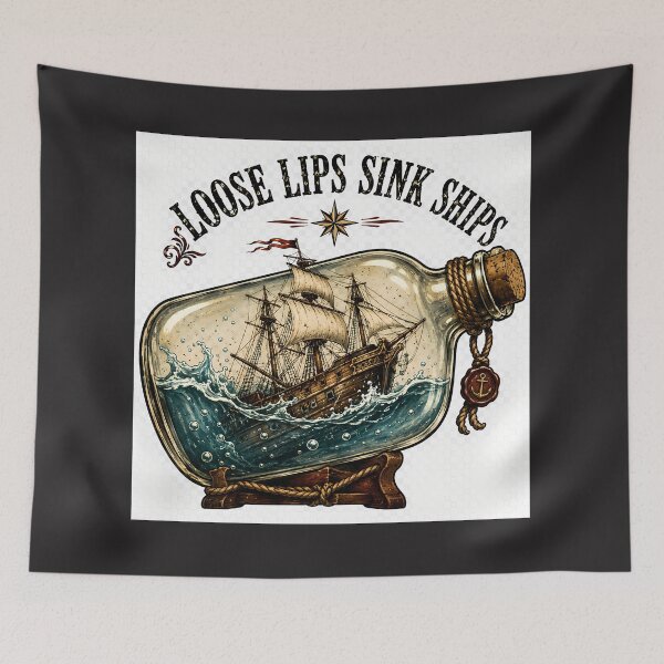 Item preview, "Loose lips sink ships" designed and sold by Kristylynn757.