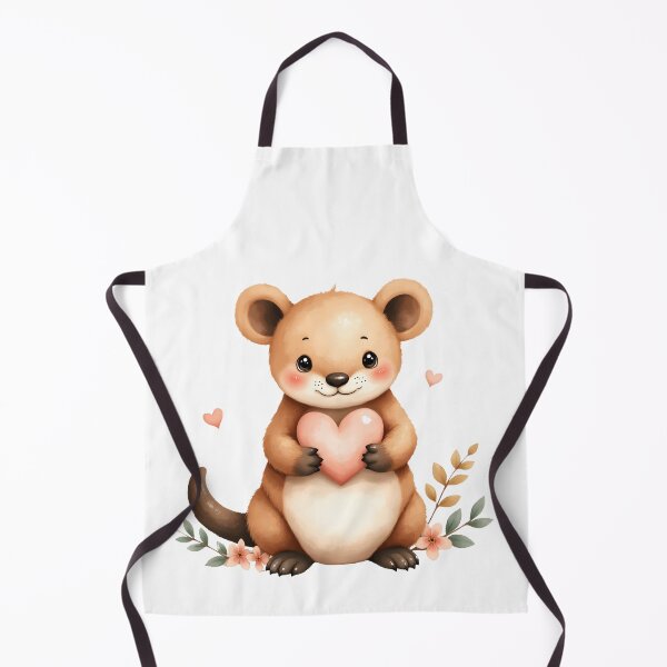Item preview, Cute Baby Platypus Hugging Pink Heart With Flowers designed and sold by Passionread.