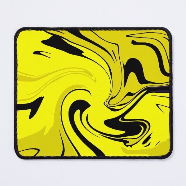 Item preview, Neon Yellow and Black Liquid Marble Abstract designed and sold by CaramelCo.