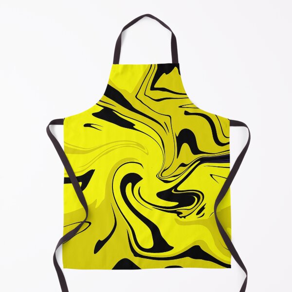 Item preview, Neon Yellow and Black Liquid Marble Abstract designed and sold by CaramelCo.