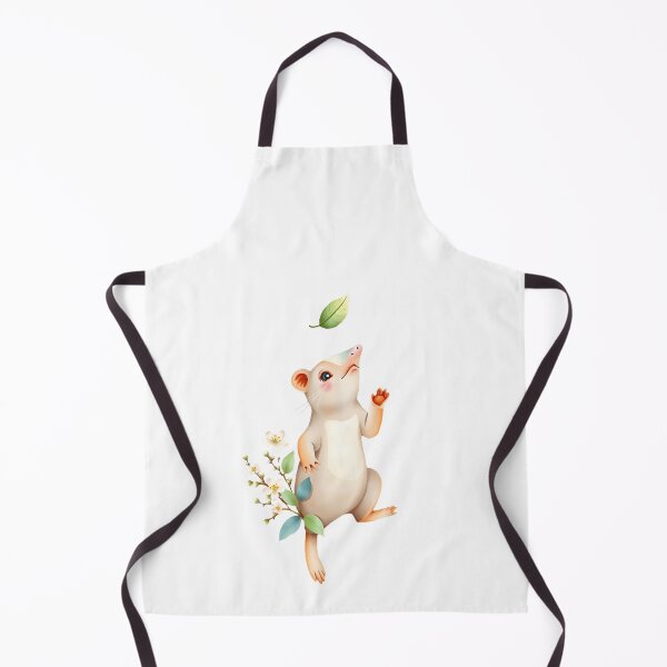 Item preview, Cute Baby Mouse Reaching for a Falling Leaf designed and sold by Passionread.