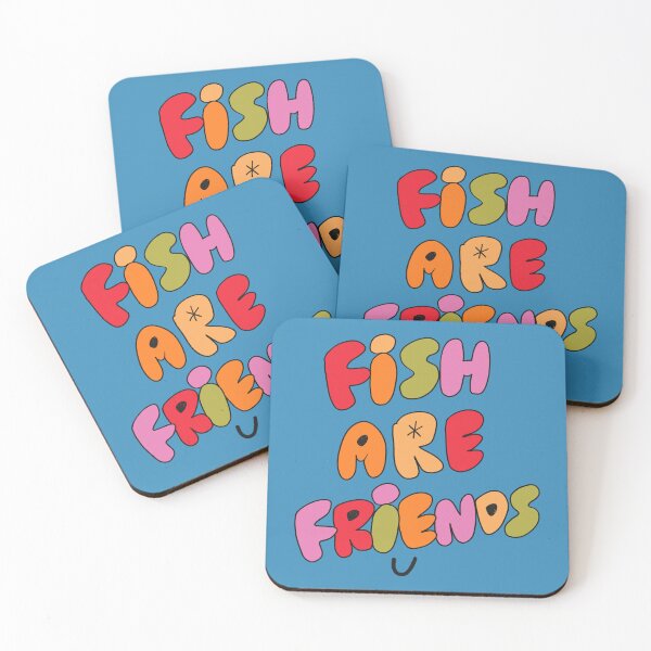 Item preview, Fish Are Friends (Blue) designed and sold by yellowflowerhut.