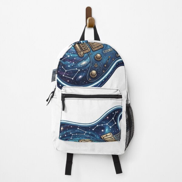 Item preview, Cosmic Galaxy Electric Guitar Illustration designed and sold by JeevanStickers.
