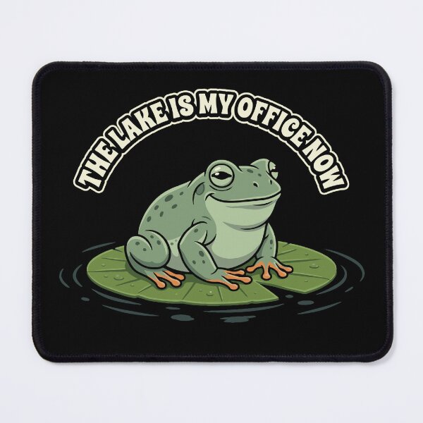 Item preview, The Lake Is My Office Now - Funny Frog Lover Idea For Men Women designed and sold by Jokerstyle.