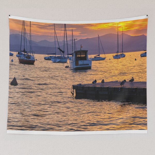Item preview, Colourful Sunset at Bardolino on Lake Garda in Italy designed and sold by Violaman.