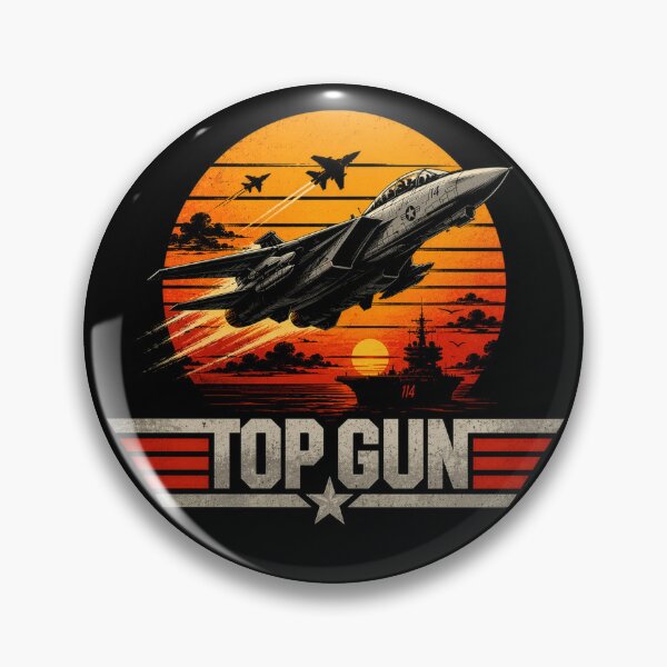Item preview, Top Gun Inspired Retro Fighter Jet Sunset Vintage Aviation  designed and sold by Kate1art.