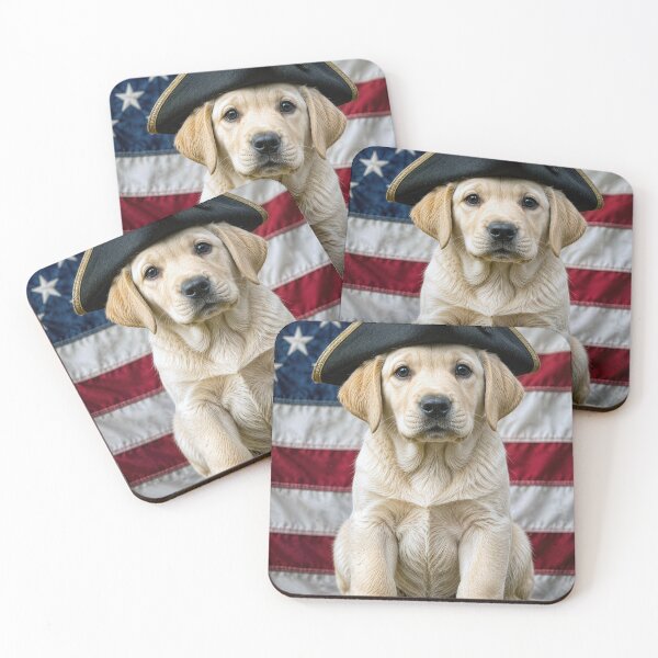 Item preview, Patriotic Labrador Retriever Puppy designed and sold by Maria Dryfhout.