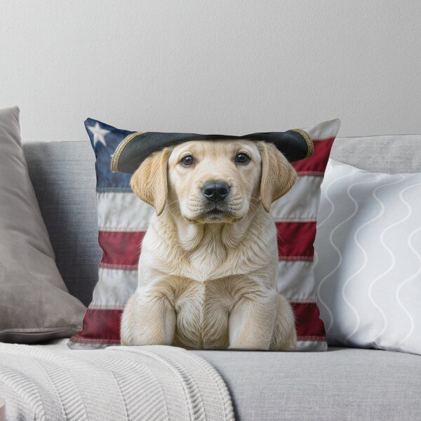 Artikelvorschau, Patriotischer Labrador Retriever Welpe entworfen und verkauft von Maria Dryfhout.