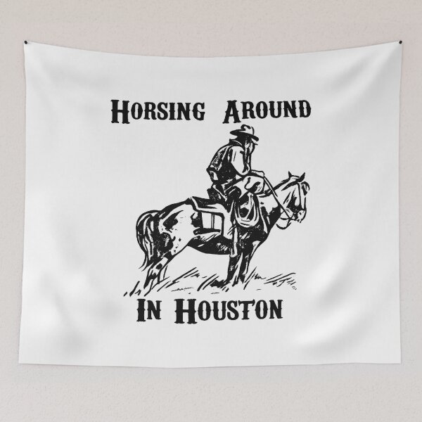 Item preview, Horsing Around in Houston Vintage Western Cowboy Tee designed and sold by gahteeriffico.