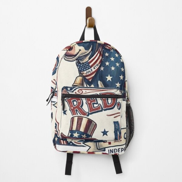 Item preview, Red White and Moo – Patriotic Highland Cow 4th of July Design designed and sold by MerchlyMike.