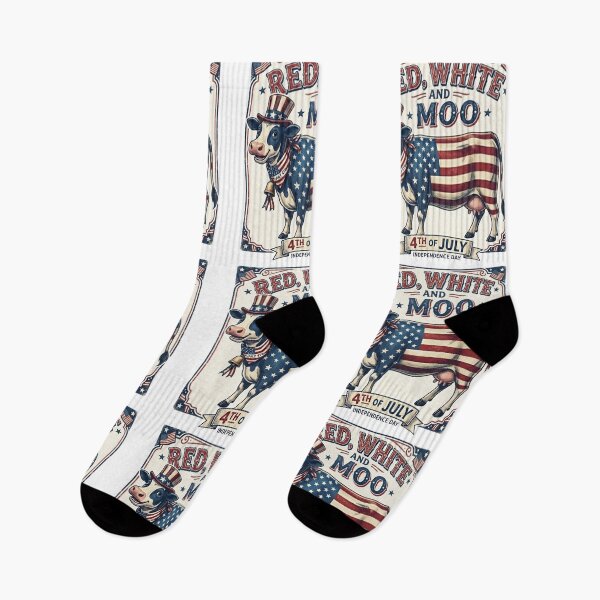 Item preview, Red White and Moo – Patriotic Highland Cow 4th of July Design designed and sold by MerchlyMike.