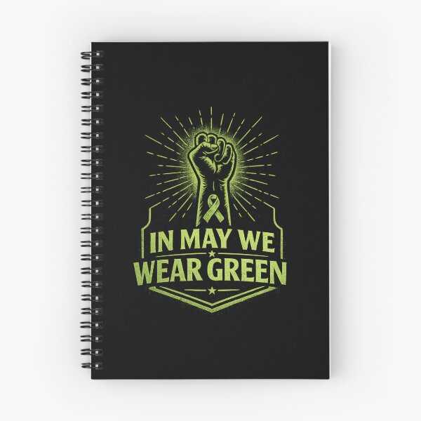 Item preview, In May We Wear Green | Mental Health Awareness Campaign Graphic designed and sold by astersgraphics.