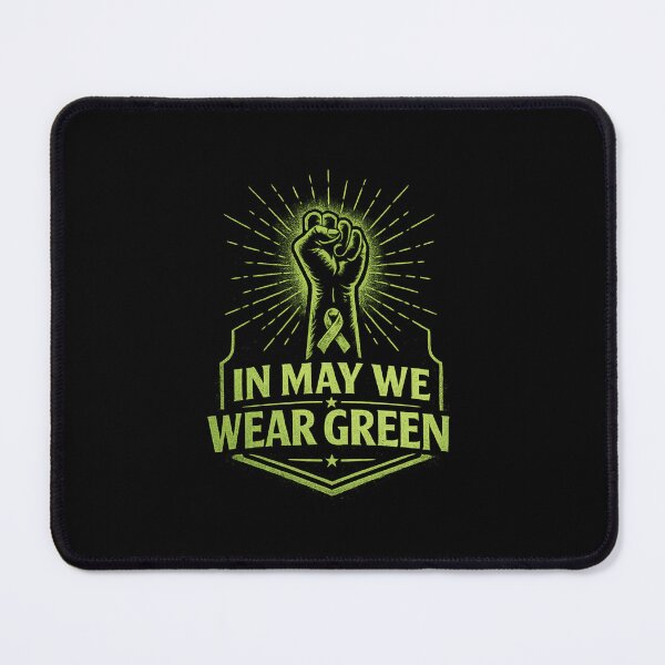 Item preview, In May We Wear Green | Mental Health Awareness Campaign Graphic designed and sold by astersgraphics.