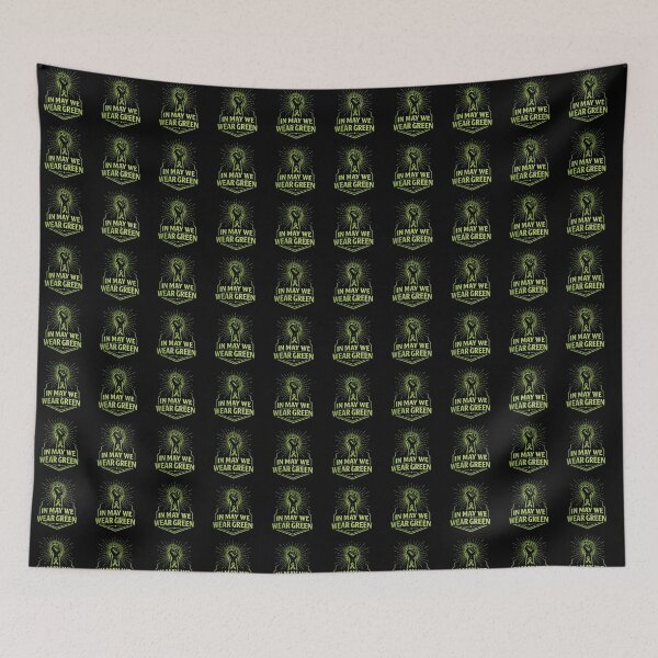 Item preview, In May We Wear Green | Mental Health Awareness Campaign Graphic designed and sold by astersgraphics.