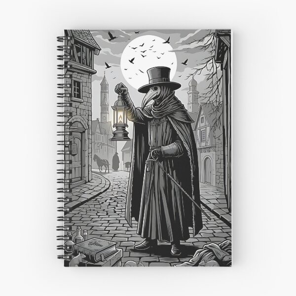 Artikelvorschau, Pestdoktor-Laterne im Vintage-Stil, mittelalterlicher Steampunk-Holzschnitt entworfen und verkauft von DarkOriginArts.
