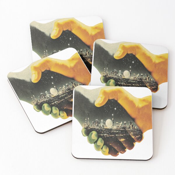 Item preview, Neon Skyline Handshake designed and sold by say_li03.