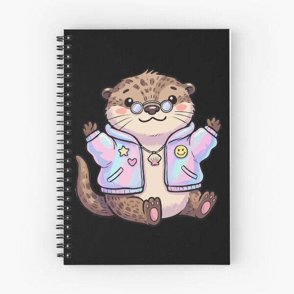 Item preview, Shimmering Puffer Jacket Chibi Sea Weasel designed and sold by Emegan Print Art.