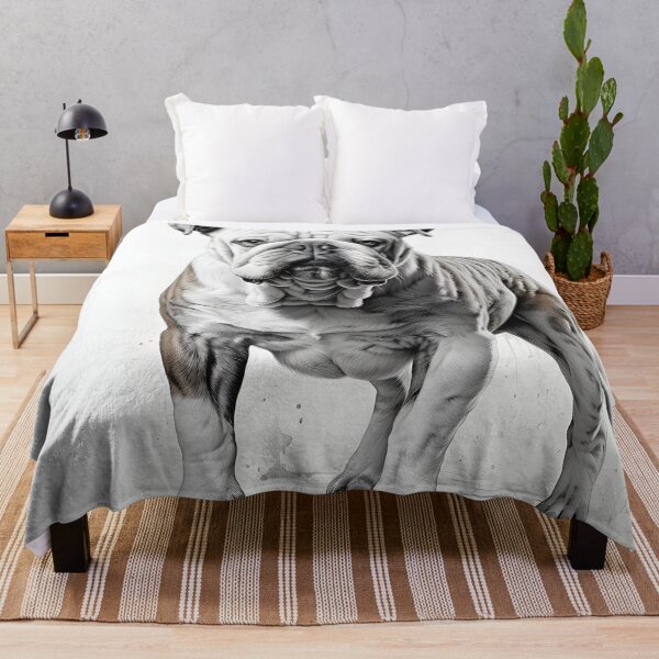 Item preview, Bulldog Owner Gift Black White Dog Illustration designed and sold by LoveNurseries.