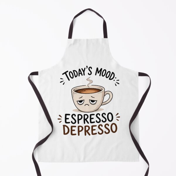 Item preview, Today’s Mood Espresso Depresso Funny Coffee Design designed and sold by INVITOARTE.