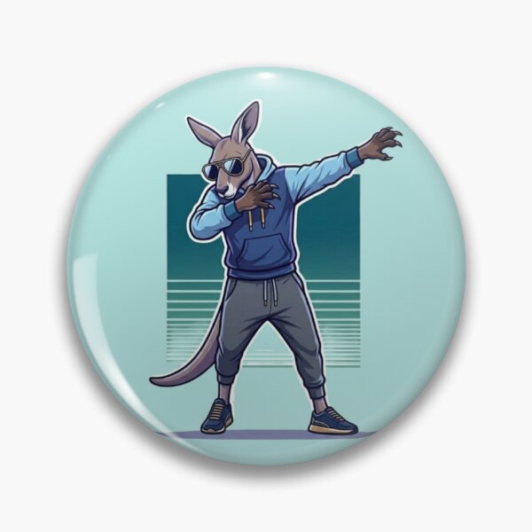 Item preview, Dabbing Kangaroo – Funny Animal Art designed and sold by Dogandesighn.