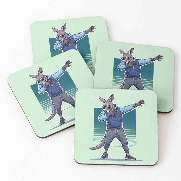 Item preview, Dabbing Kangaroo – Funny Animal Art designed and sold by Dogandesighn.