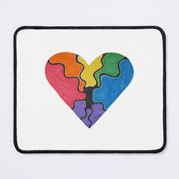 Item preview, Rainbow Heart designed and sold by Imperfect Doodles by MsNicky.