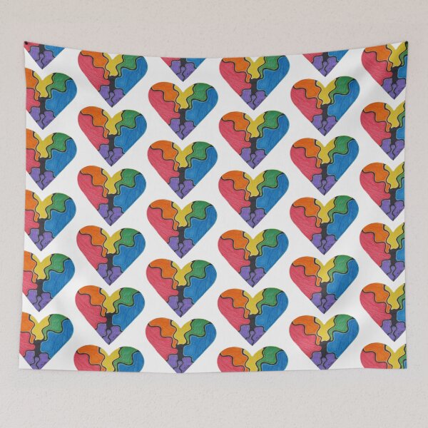 Item preview, Rainbow Heart designed and sold by Imperfect Doodles by MsNicky.
