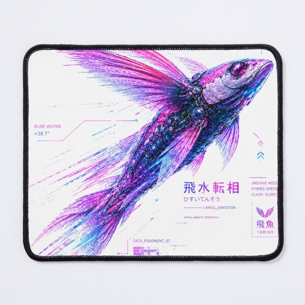 Item preview, Sky Current 2012 Cyber Flying Fish – Neon Biomechanical Ocean Design designed and sold by FusiTink.