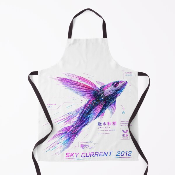 Item preview, Sky Current 2012 Cyber Flying Fish – Neon Biomechanical Ocean Design designed and sold by FusiTink.