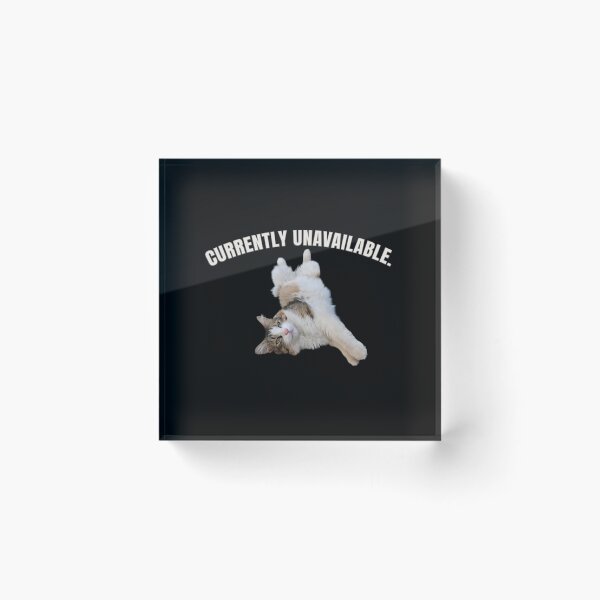 Item preview, Currently Unavailable - Funny Lazy Cat Meme designed and sold by MB-CatPrints.