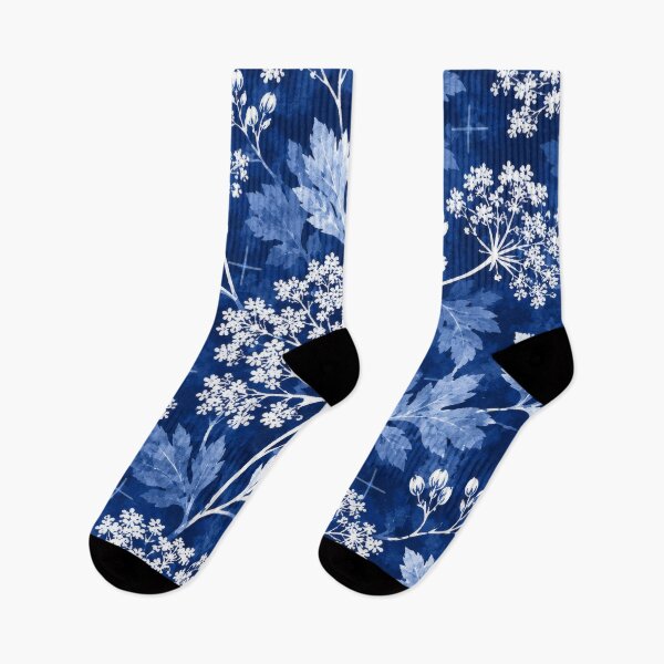 Item preview, Oriental blossom in deep blue designed and sold by scicilysimonee.