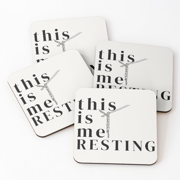 Item preview, This Is Me Resting designed and sold by SipAndStitchCo.