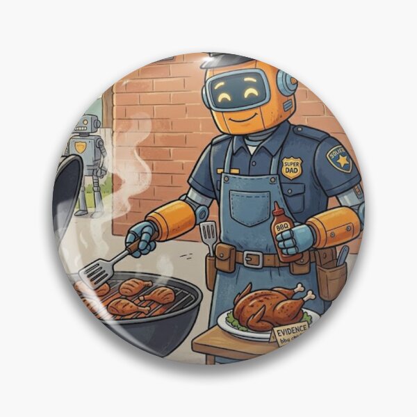 Item preview, Robot Griller: Father's Day BBQ designed and sold by AirCrayons27.