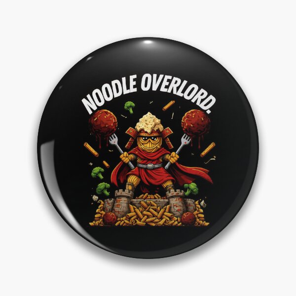 Item preview, Noodle Overlord – Funny Samurai Pasta Warrior | Humorous Food Lover designed and sold by Cree8if.