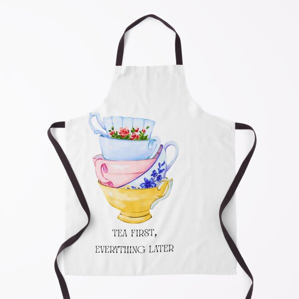Item preview, Tea First Everything Later Watercolor Floral Poster designed and sold by julyperson.